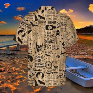 halloween ouija hawaiian shirt for 8