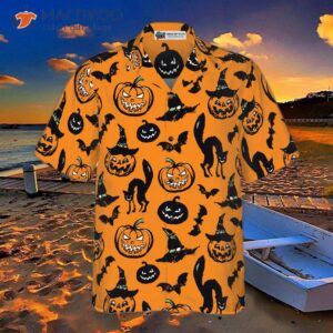 halloween patterned hawaiian shirt 2