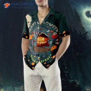 halloween pumpkin pirate hawaiian shirt trick or treat candy cute jack o lantern shirt 6