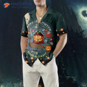 halloween pumpkin pirate hawaiian shirt trick or treat candy cute jack o lantern shirt 8