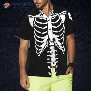 halloween skeleton costume hawaiian shirt 5