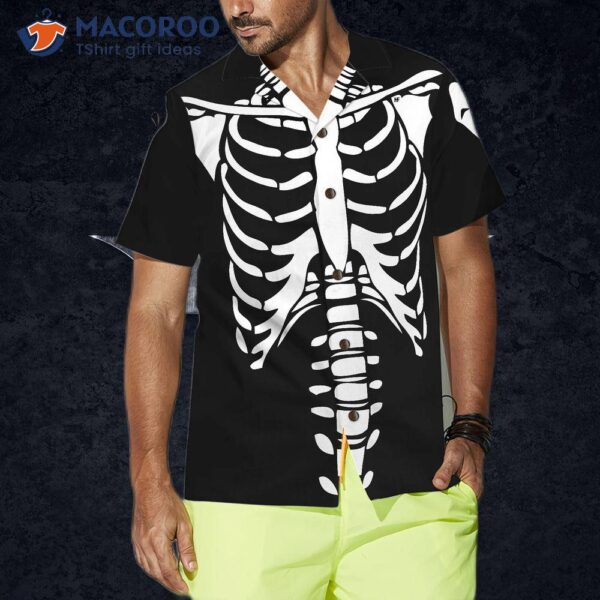 Halloween Skeleton Costume Hawaiian Shirt