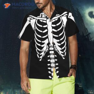 halloween skeleton costume hawaiian shirt 6