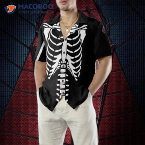 halloween skeleton costume hawaiian shirt 7