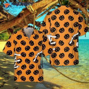 halloween skeleton hand hawaiian shirt 3