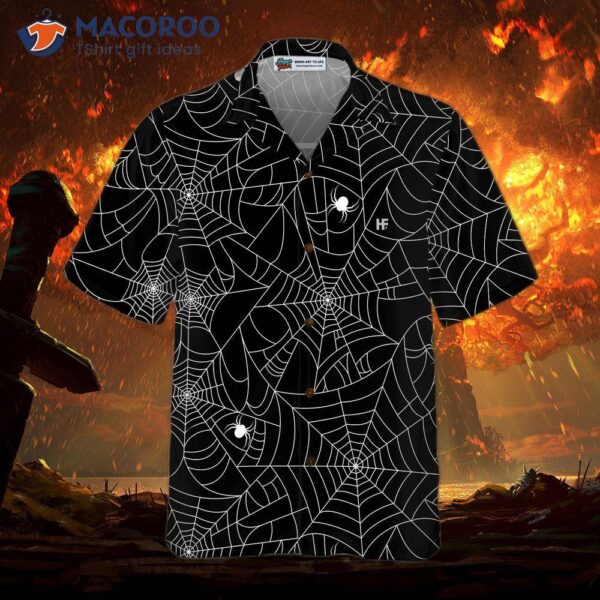 Halloween Spider-web Hawaiian Shirt