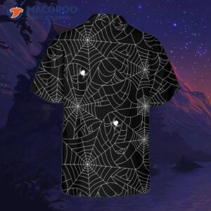 halloween spider web hawaiian shirt 3