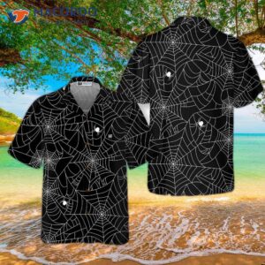 halloween spider web hawaiian shirt 6