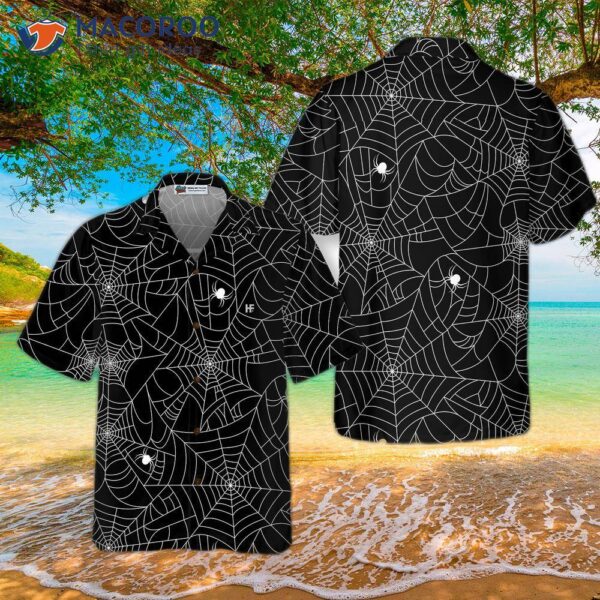 Halloween Spider-web Hawaiian Shirt