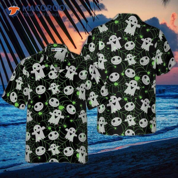 Halloween Spider Web Shirt For Hawaiian