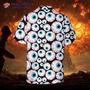 halloween themed creepy eyeball hawaiian shirt 3