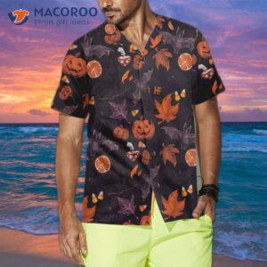 halloween themed spooky art hawaiian shirt 7