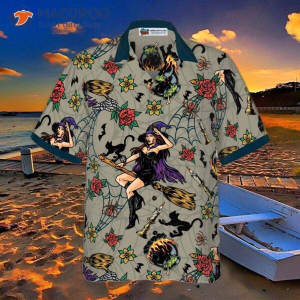 Halloween Witch’s Night Shirt For Hawaiian