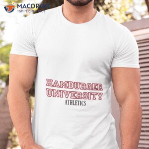 hamburger university athletics shirt tshirt