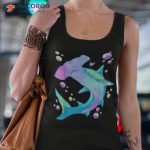 hammerhead shark marine life gift for girls and shirt tank top 4