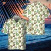 Hand-drawn Cute Avocado Pattern Hawaiian Shirt, Funny Short-sleeved Print Shirt