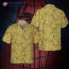 Hand-drawn Doodle Corn Cobs Hawaiian Shirt, Shirt Button-up, With