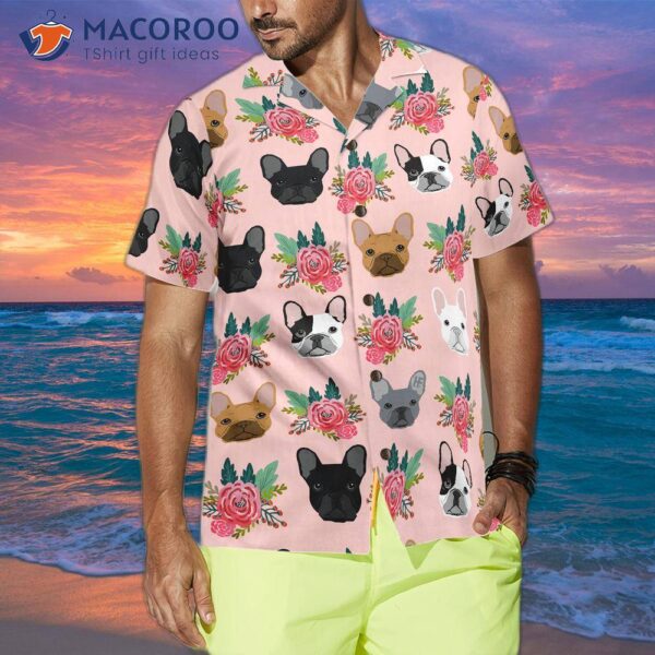 Happiness Is Bulldog Kisses And A Hawaiian Shirt.