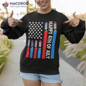 happy 4th of july american flag fireworks kids shirt sweatshirt 1