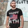 Happy 4th Of July American Flag Usa Patriotic Shirt