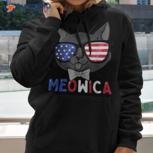 happy 4th of july meowica patriotic cat usa american flag shirt hoodie