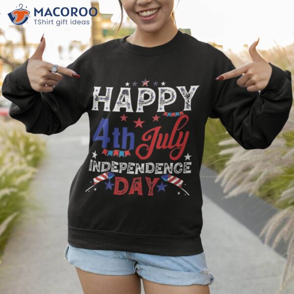 Happy 4th Of July Patriotic American Us Flag Shirt