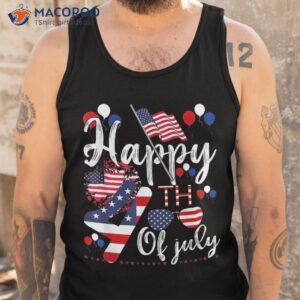 happy 4th of july patriotic american us flag shirt tank top