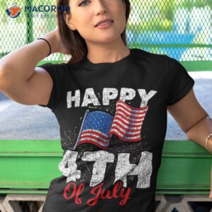 happy 4th of july patriotic american us flag shirt tshirt 1