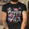 Happy 4th Of July Patriotic American Us Flag Shirt