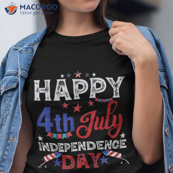 Happy 4th Of July Patriotic American Us Flag Shirt