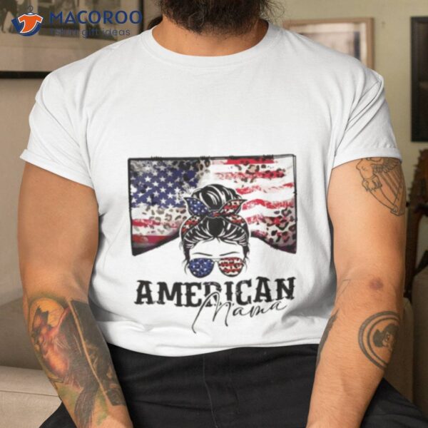 Happy 4th Of July Vintage American Mama Usa Flag Shirt