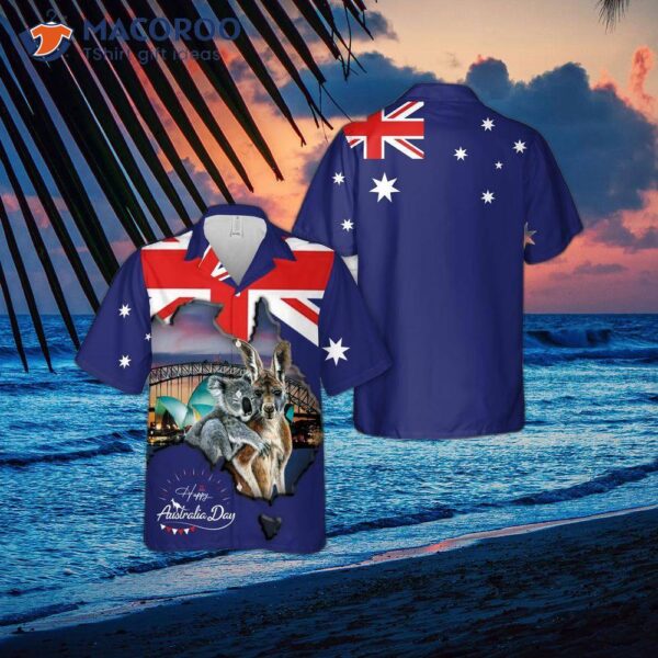Happy Australia Day Hawaiian-style Shirt