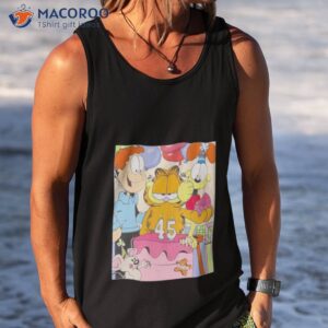 happy birthday garfield 45 old shirt tank top