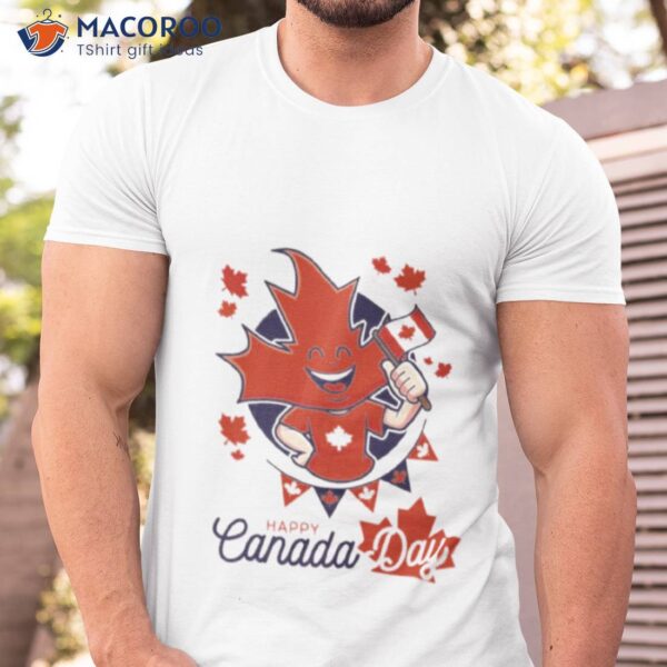 Happy Canada Day With Maple Leaves Shirt