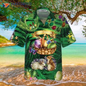 happy easter golden egg hawaiian shirt button up shirt for and best gift 2