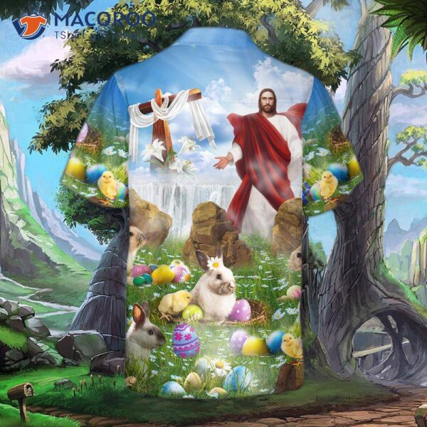 Happy Easter! Jesus Is Risen! Hawaiian Shirt.