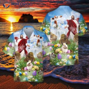 happy easter jesus is risen hawaiian shirt 4