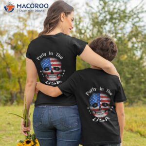 happy face smile american skull flag party in the usa shirt tshirt 2