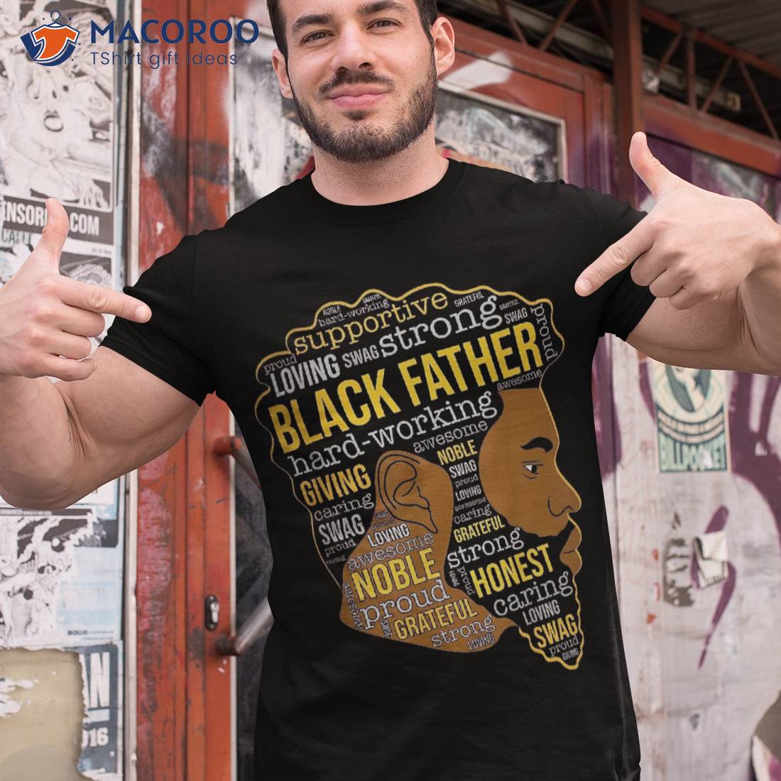 Proud black sales father shirt