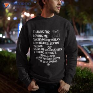 happy father s day dog dad from daughter and son for shirt sweatshirt