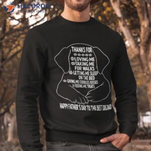 happy father s day dog dad from daughter son and wife shirt sweatshirt