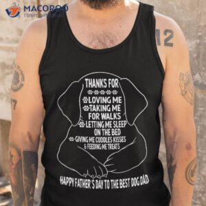 happy father s day dog dad from daughter son and wife shirt tank top