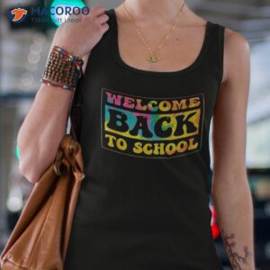 happy first day funny welcome back to school tie dye themed shirt tank top 4