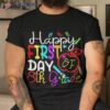 Happy First Day Of Eighth Grade Teacher Back To School Shirt