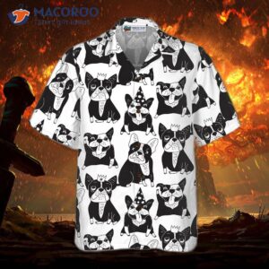 Happy French Bulldog Hawaiian Shirt