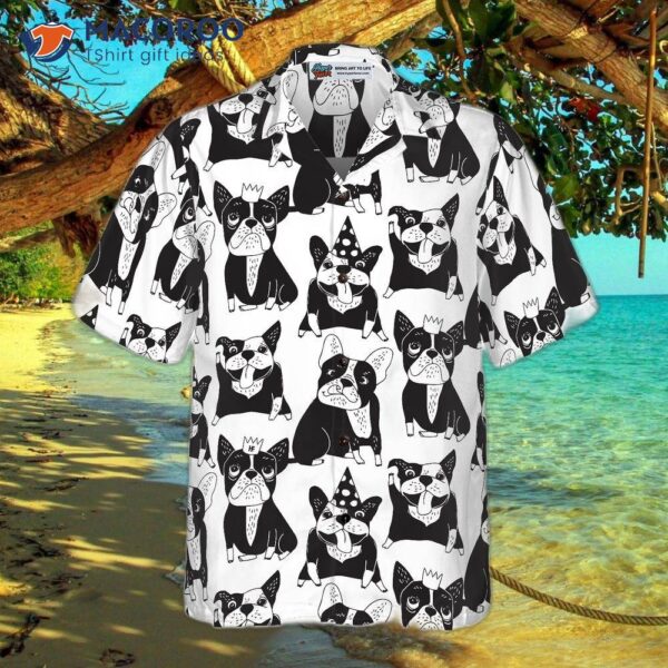 Happy French Bulldog Hawaiian Shirt