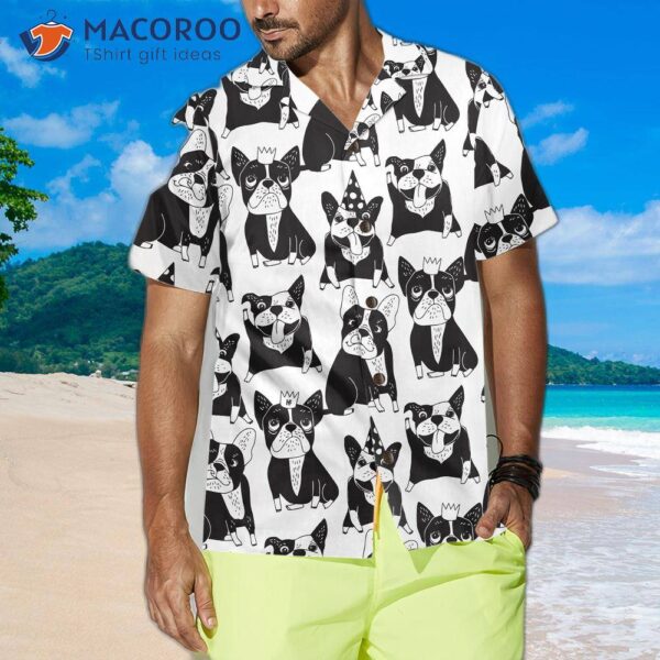 Happy French Bulldog Hawaiian Shirt