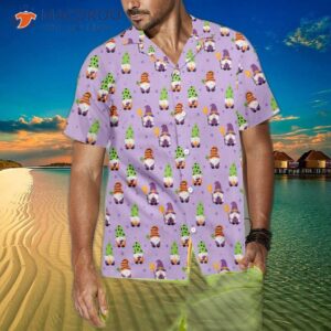 happy halloween gnomes hawaiian shirt funny best gift for 1