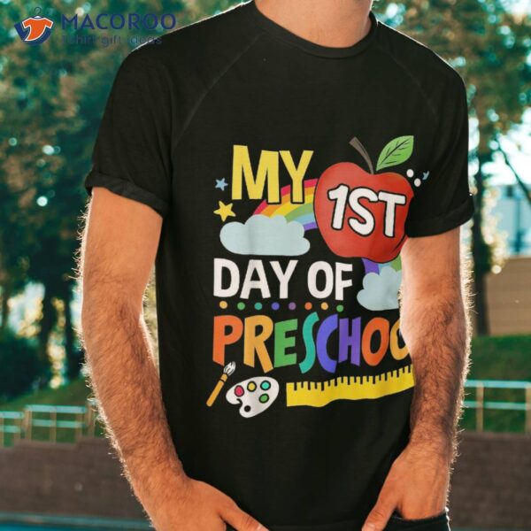 Happy My First Day Of Preschool Back To School Shirt