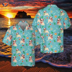 Happy Pug Dog Christmas Hawaiian Shirt, Funny Shirt